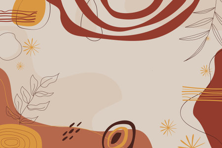 Hand drawn abstract terracotta backgroundのイラスト素材