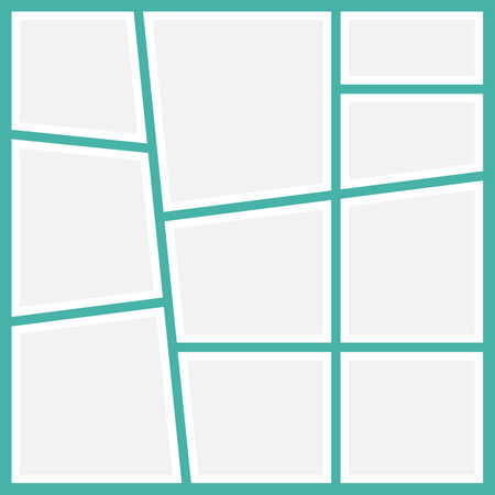 Artistic photo frame collage templateのイラスト素材