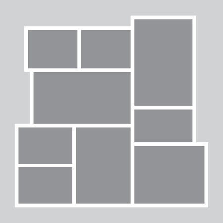 Artistic photo frame collage templateのイラスト素材