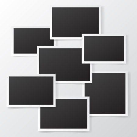 Artistic photo frame collage templateのイラスト素材