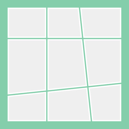 Artistic photo frame collage templateのイラスト素材