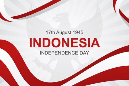 Illustration of Indonesian independence day celebrationのイラスト素材