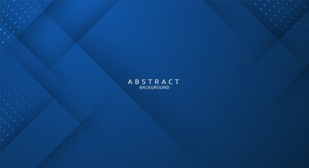 Abstract 3d blue background design with shadow effectのイラスト素材