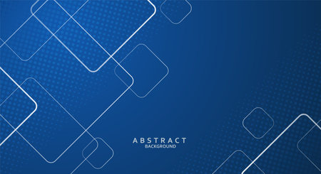 Modern dark blue squares design backgroundのイラスト素材