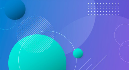 Colorful gradient 3d round modern backgroundのイラスト素材