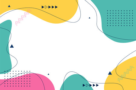 Colorful abstract flat geometric backgroundのイラスト素材