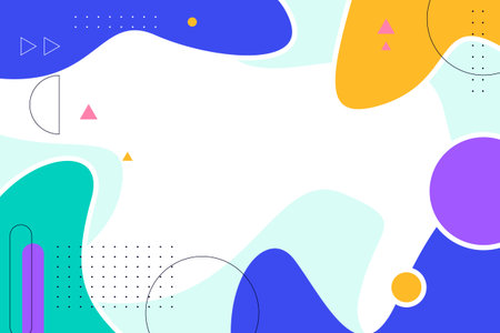 Colorful abstract flat geometric background
