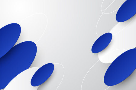 Elegant abstract oval 3d backgroundのイラスト素材