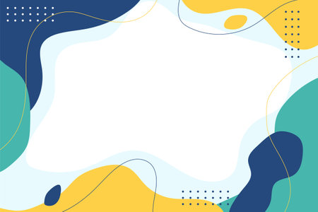 Hand drawn flat design abstract backgroundのイラスト素材