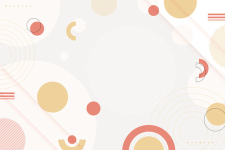 Modern abstract geometric background designのイラスト素材
