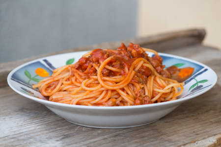 pasta spaghettiの写真素材