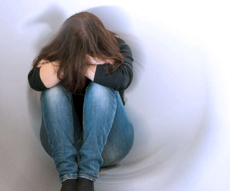 sad girlの写真素材