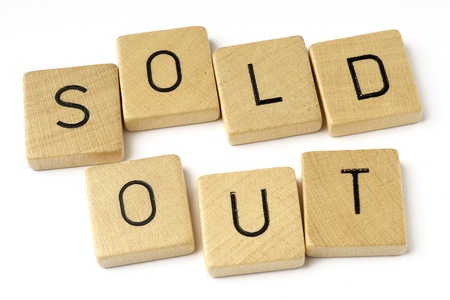 sold outの写真素材