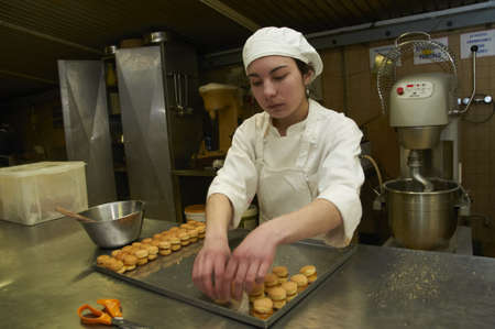 confectionery working with pastry and ice cream dessertsのeditorial素材