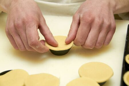 confectionery working with pastry and ice cream dessertsの写真素材