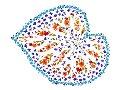 Color illustration of flowers in watercolor paintings