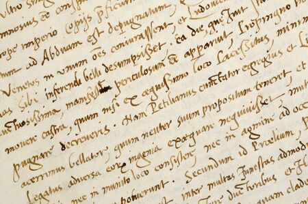 ancient manuscript, old paper backgroundの写真素材