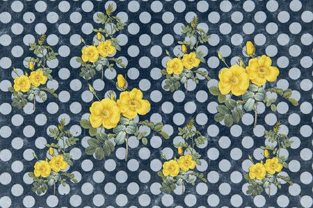 floral design background, vintage and ancientの写真素材