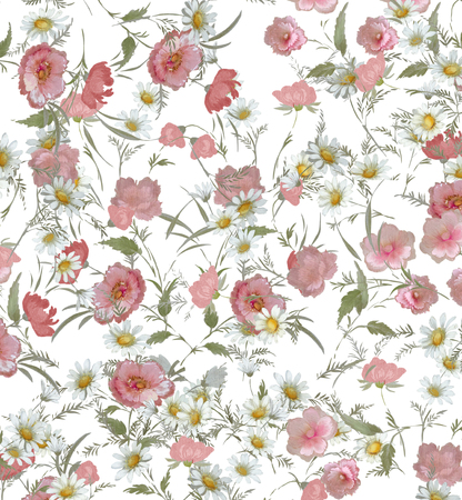 floral hand made designの写真素材