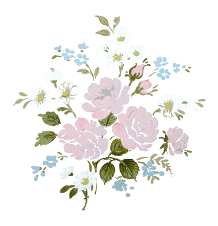 floral hand made designの写真素材