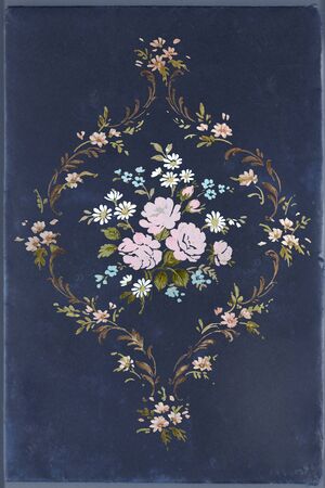 floral hand made designの写真素材