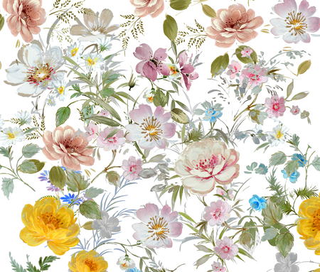 floral hand made designの写真素材