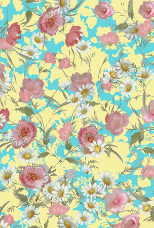 floral hand made designの写真素材