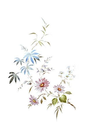 floral hand made designの写真素材