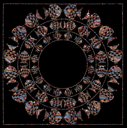 hand made design with fishの写真素材