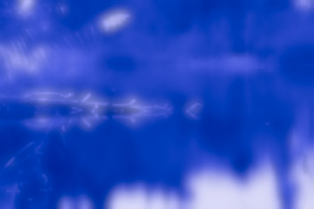 Abstract blue background. Blurred water surface. Blue abstract background.の写真素材