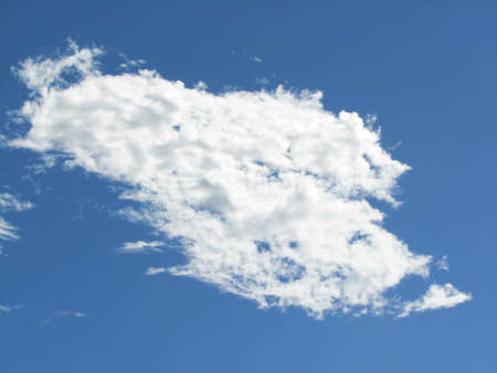 blue sky and white cloudsの写真素材