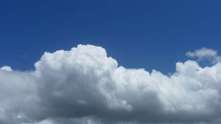 Water vapor condenses into cloudの写真素材
