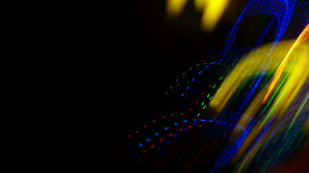 Blurred traces of colored background
