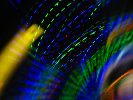 Blurred traces of colored background