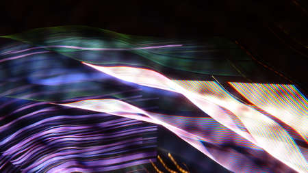 Blurred traces of colored background