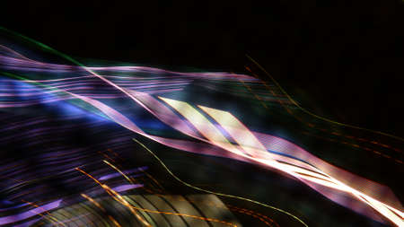 Blurred traces of colored background