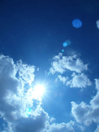Clouds in the blue sky