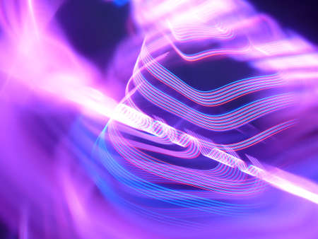 Incoming electromagnetic wave lightの写真素材