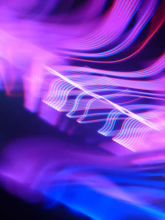 Incoming electromagnetic wave lightの写真素材
