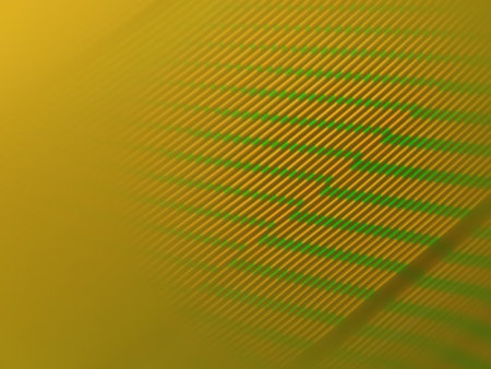 abstract yellow background with some smooth lines in it (see portfolio for more in this series)の写真素材