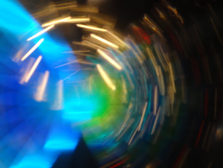 abstract the light in the dark for background used. soft focusの写真素材
