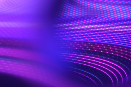 abstract violet color background with motion blur and light effectsの写真素材
