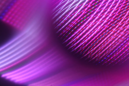 Application of comprehensive background light effects, close-up of light effects