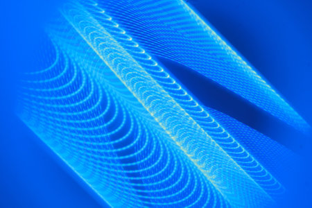 abstract background with blue defocused lights. Texture for your design