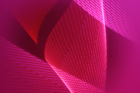 abstract pink background with lines and bokeh - technology backgroundの写真素材