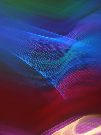 abstract background with smooth lines, lights and motion blur effect.