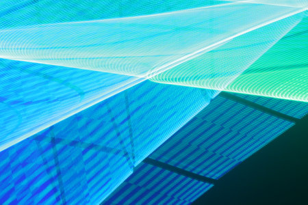 Abstract background. Blue - green palette. Raster fractal graphics.