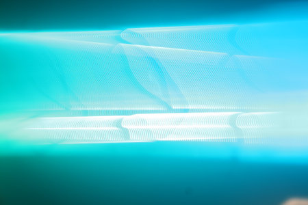 artificial light source - close up of a light source in blueの写真素材