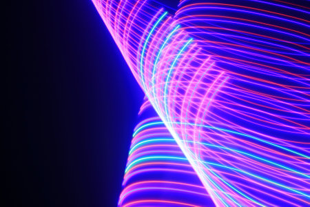 Abstract background. luminous swirling. Elegant glowing circle. Sparking particle. Space tunnel....