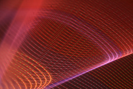 Abstract background. Red - blue palette. Raster fractal graphics.の写真素材